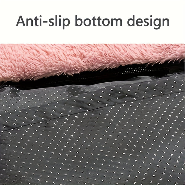 1pc High Density Foam Dog Bed, Orthopedic Dog Bed & Sofa with Removable Washable Cover, Two colors